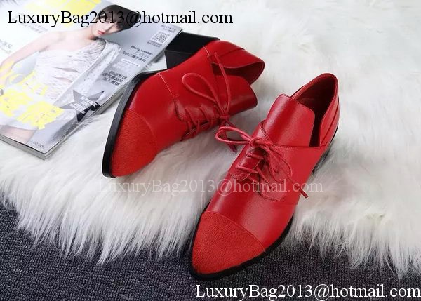 ALEXANDER MCQUEEN Ankle Boot Sheepskin MCQ275 Red ALEXANDER MCQUEEN Ankle Boot Sheepskin MCQ275 Red