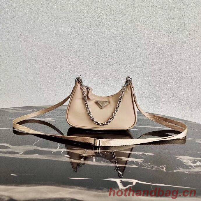 Prada Re-Edition nylon mini shoulder bag 1TT122 apricot Prada Re-Edition nylon mini shoulder bag 1TT122 apricot