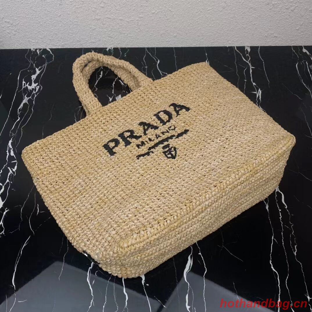 Prada Raffia tote bag 1NE229 tan Prada Raffia tote bag 1NE229 tan