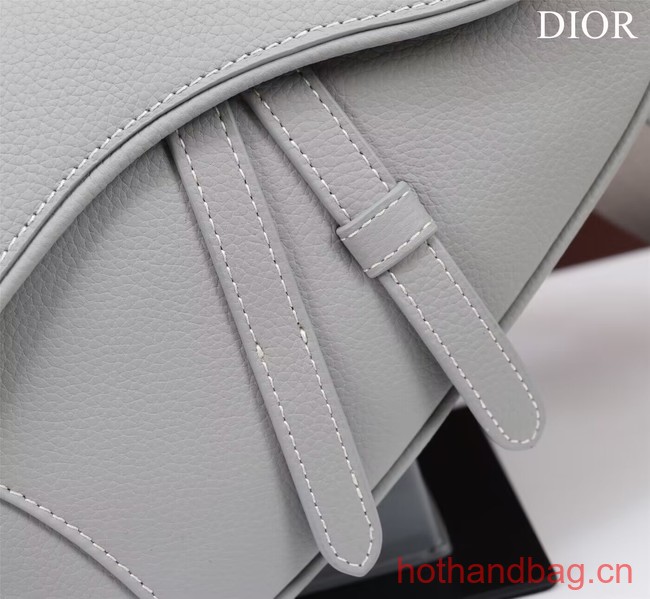 Dior Essentials SADDLE BAG Grained Calfskin 1ADPO093F GRAY Dior Essentials SADDLE BAG Grained Calfskin 1ADPO093F GRAY