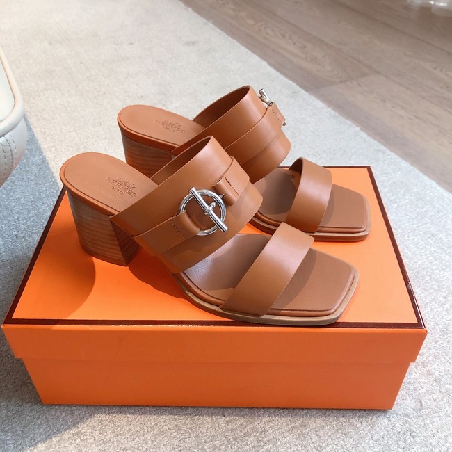 Hermes WOMENS SANDAL Heel 6.5CM 55861-2