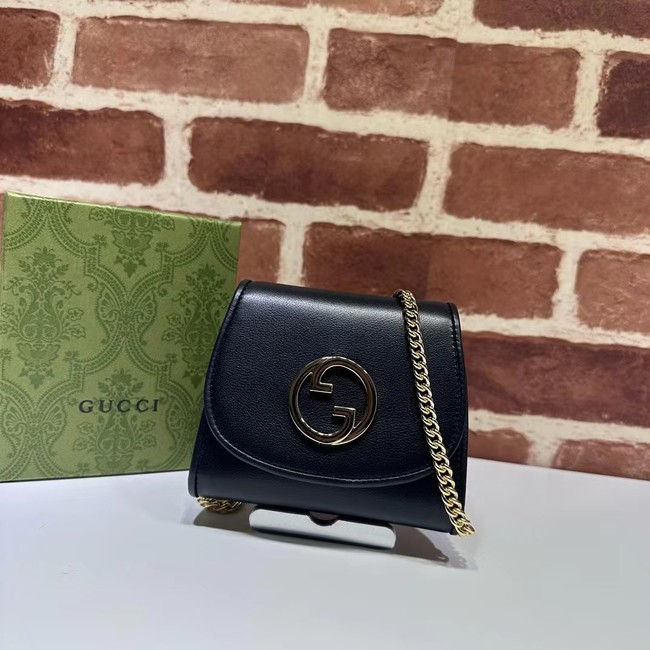 Gucci Blondie card case wallet GG 725219 black