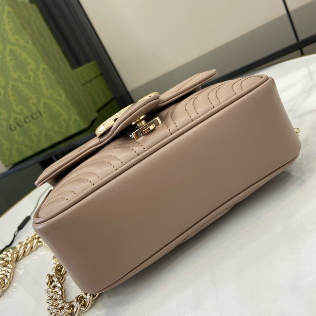 GUCCI GG MARMONT MINI TOP HANDLE BAG 811238 DARK PINK