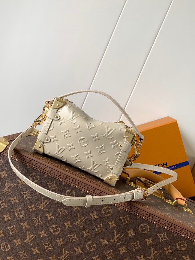 Louis Vuitton Monogram Empreinte Side Trunk MM M25160 Chalk