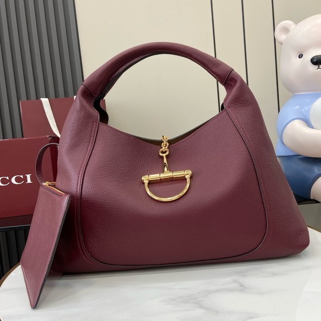 GUCCI SOFTBIT MAXI SHOULDER BAG 837466 Rosso Ancora red