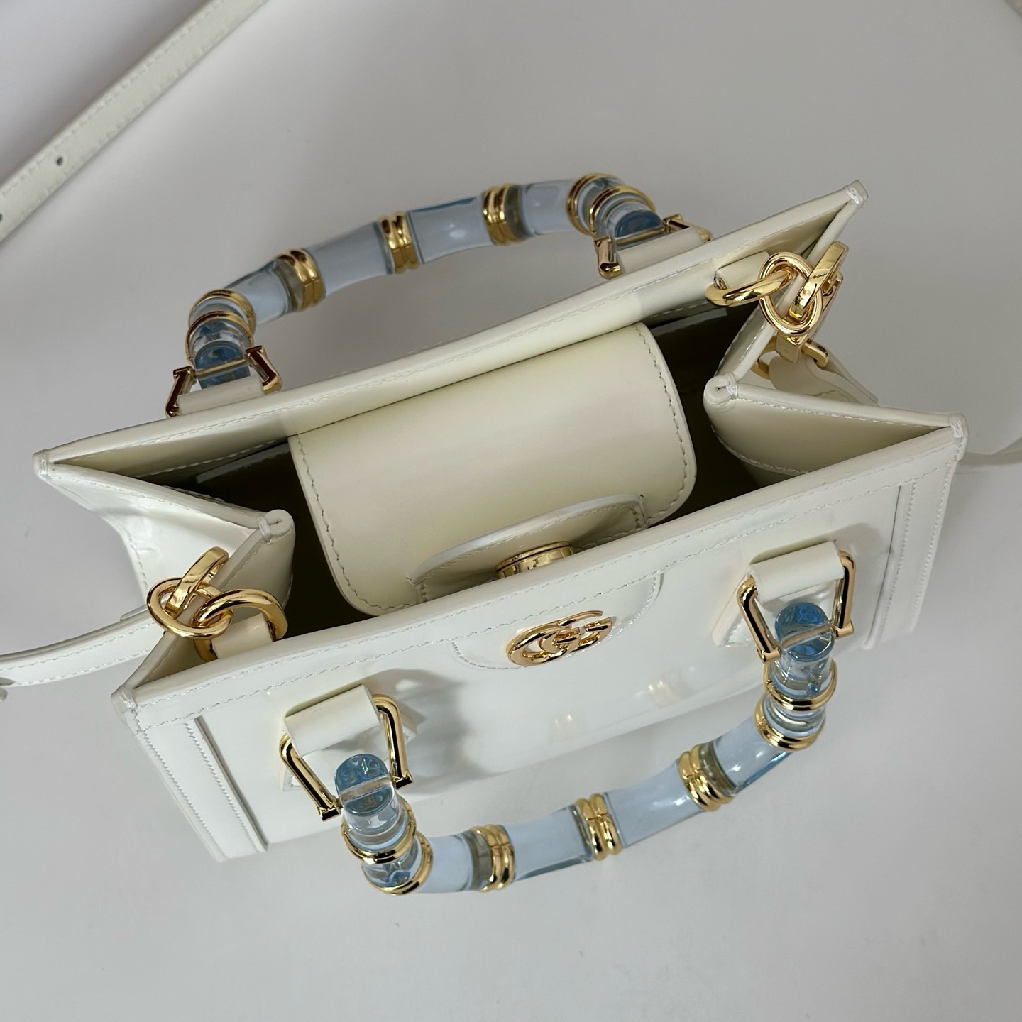 Gucci Diana small tote bag 832936 white