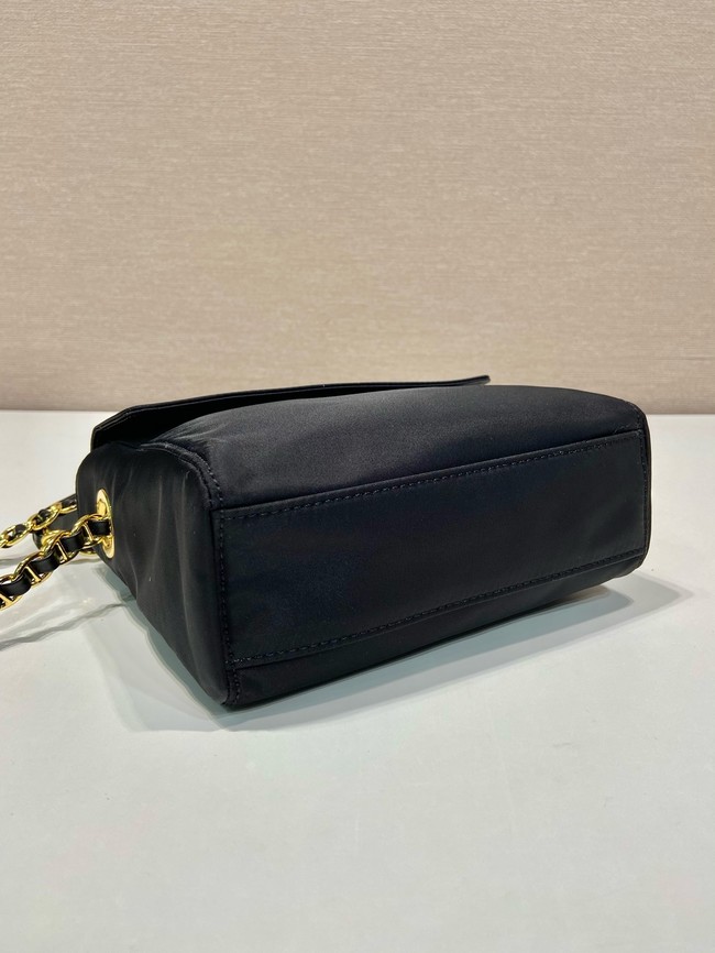 Prada Re-Edition nylon shoulder bag 1BD0648 black