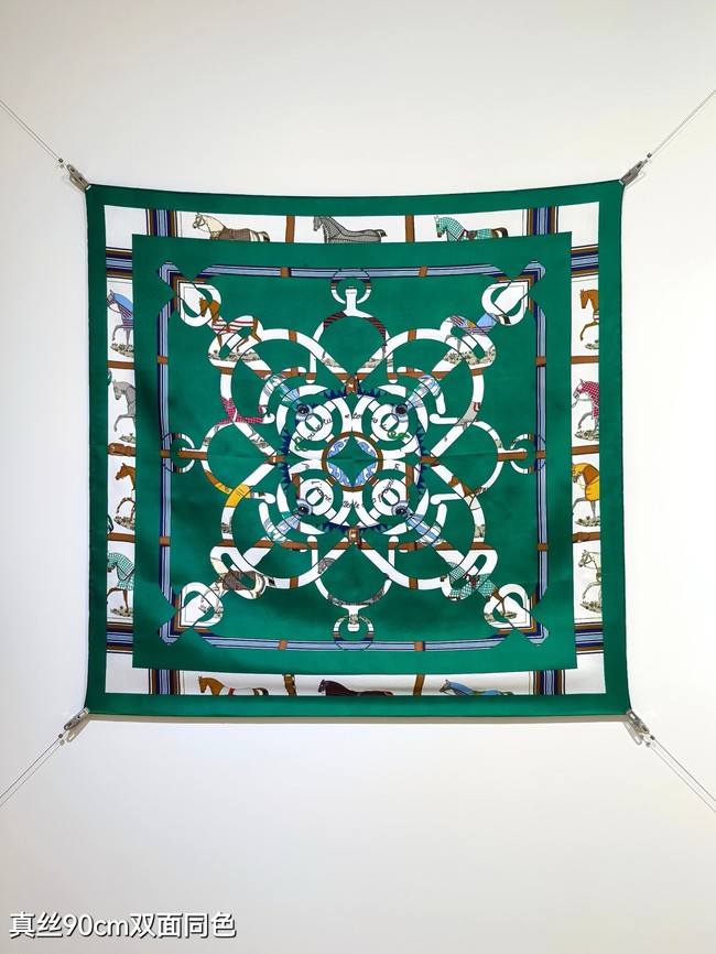 Hermes Shawl Cashmere and Silk Jacquard KY097