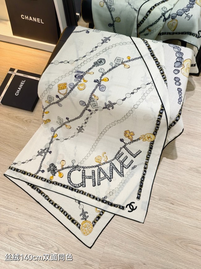 Louis Vuitton Shawl Cashmere and Silk KY124