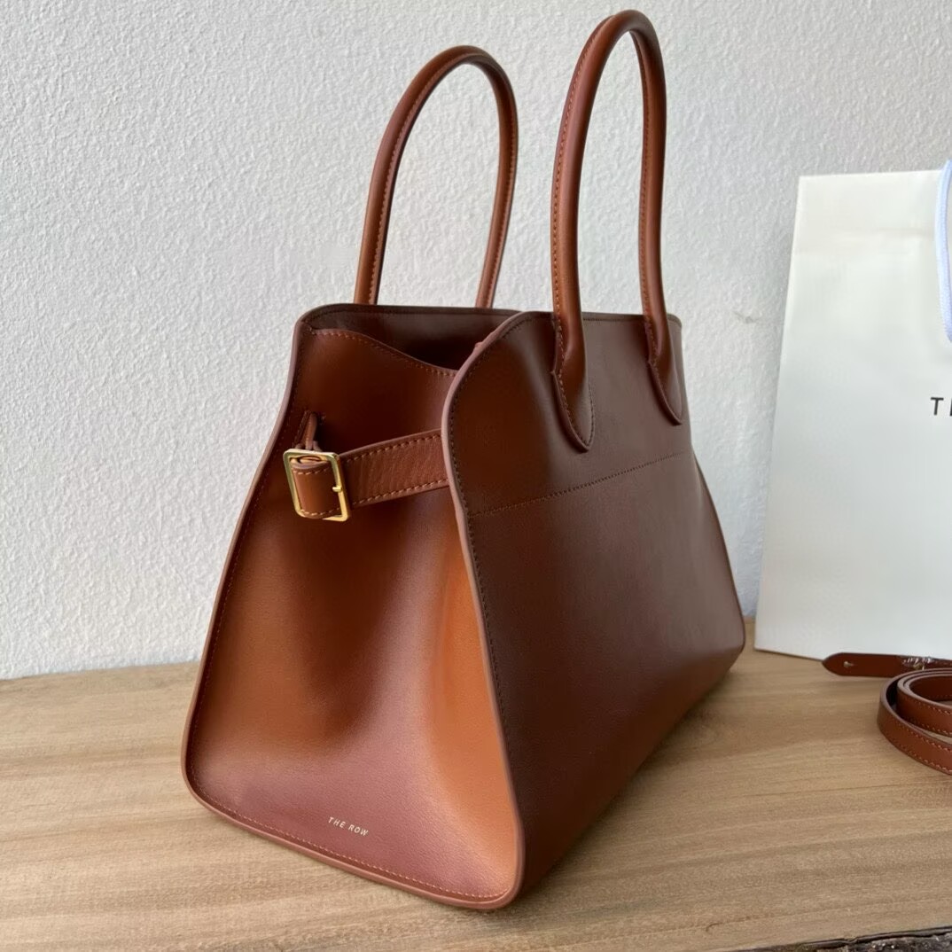 The Row Original Leather Handle Bag R70992 Brown