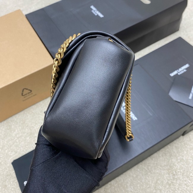 Saint Laurent CALYPSO small in plunged lambskin 734153 black