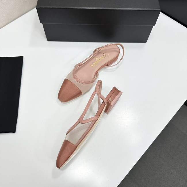 Chanel Slingbacks Mesh & Grosgrain 66938-3
